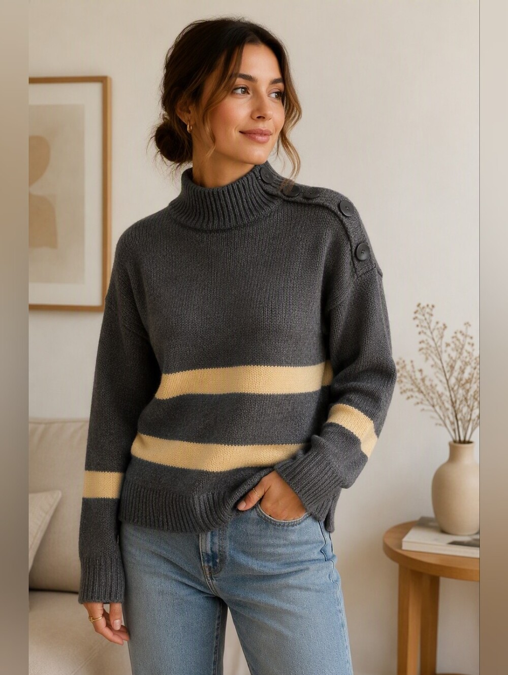 Italian Wool & Cashmere Blend Sweater